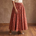 Pochampally Ikat 24 Kali Cotton Long Skirt 05