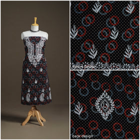 Lucknowi Chikankari Hand Embroidered Cotton Unstitched Kurta Material (2.5M) 37