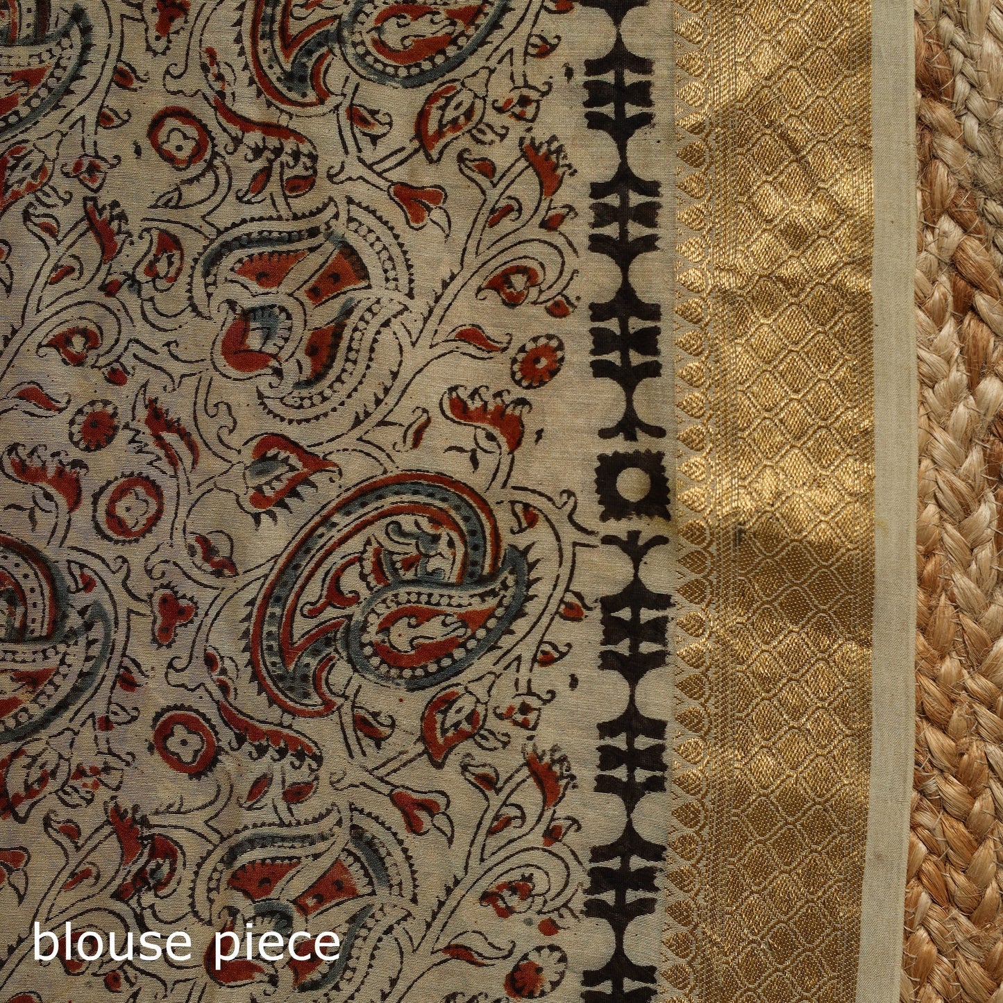 Multicolor - natural dyed pedana chanderi silk kalamkari