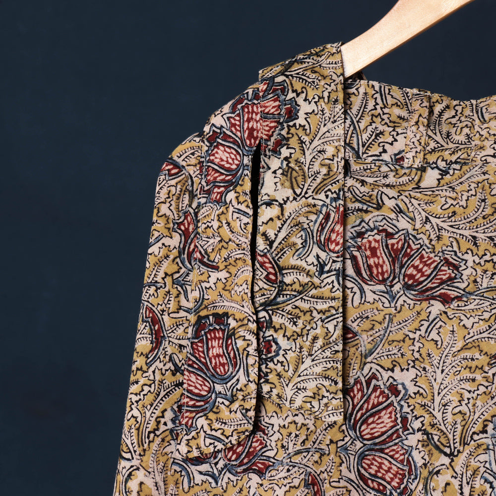  Kalamkari Block Print Cotton Wrap Around Skirt 