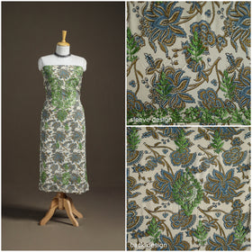 Lucknowi Chikankari Hand Embroidered Cotton Unstitched Kurta Material (2.5M) 38
