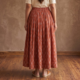 Pochampally Ikat 24 Kali Cotton Long Skirt 05