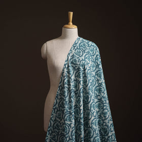 Blue - Bagru Dabu Hand Block Print Natural Dyed Cotton Fabric 63