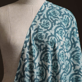 Blue - Bagru Dabu Hand Block Print Natural Dyed Cotton Fabric 63