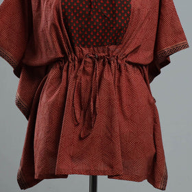  Bagh Block Printed Cotton Kaftan with Tie-Up Waist 