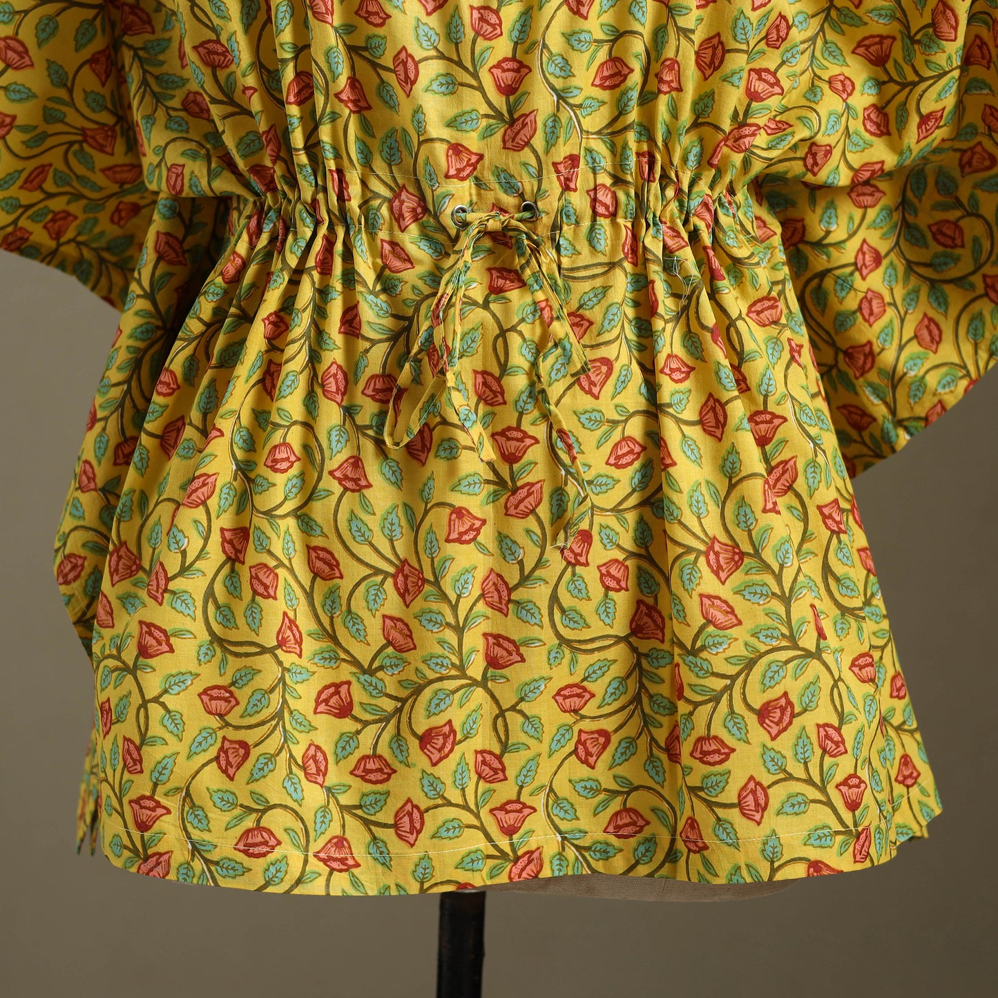 Sanganeri Block Print Cotton Kaftan (Short)