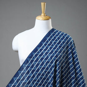Blue - Indigo - Bagru Block Print Cotton Fabric 04