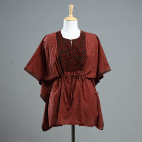  Bagh Block Printed Cotton Kaftan with Tie-Up Waist 