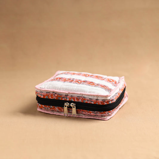 Handmade 4 Pockets Cotton Jewellery Bag 02