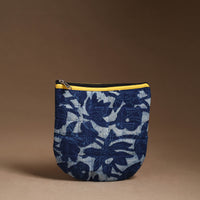 Blue - Handmade Quilted Cotton Utility Pouch 81