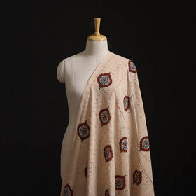 Natural Dyed Ajrakh Hand Block Print Cotton Hakoba Fabric 127