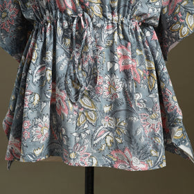 Sanganeri Block Print Cotton Kaftan (Short)