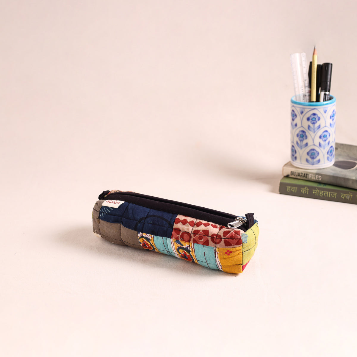 Patchwork Quilted Pencil Pouch 40