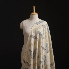 Natural Dyed Ajrakh Hand Block Print Cotton Hakoba Fabric 128