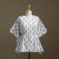 Sanganeri Block Print Cotton Kaftan (Short)