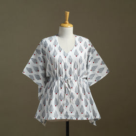 Sanganeri Block Print Cotton Kaftan (Short)