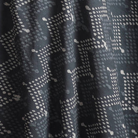 Gray - Bagru Dabu Hand Block Print Natural Dyed Cotton Fabric 64
