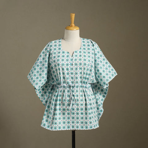 Sanganeri Block Print Cotton Kaftan (Short)