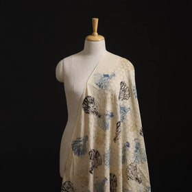 Natural Dyed Ajrakh Hand Block Print Cotton Hakoba Fabric 131
