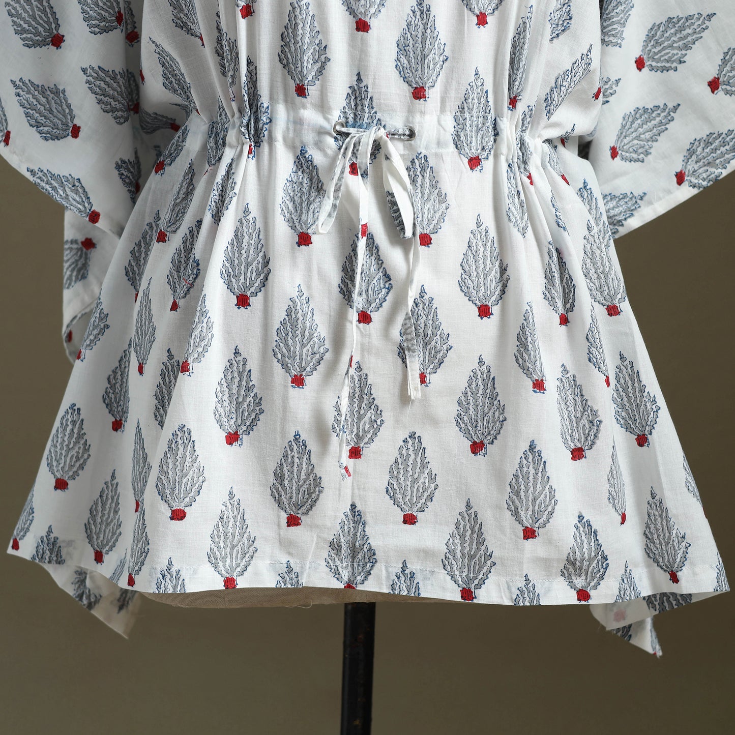 Sanganeri Block Print Cotton Kaftan (Short)