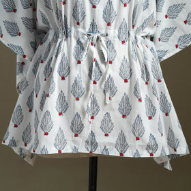 Sanganeri Block Print Cotton Kaftan (Short)