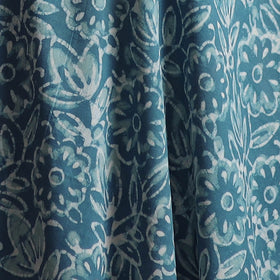 Gray -  Bagru Dabu Hand Block Print Natural Dyed Cotton Fabric 65