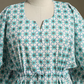 Sanganeri Block Print Cotton Kaftan (Short)