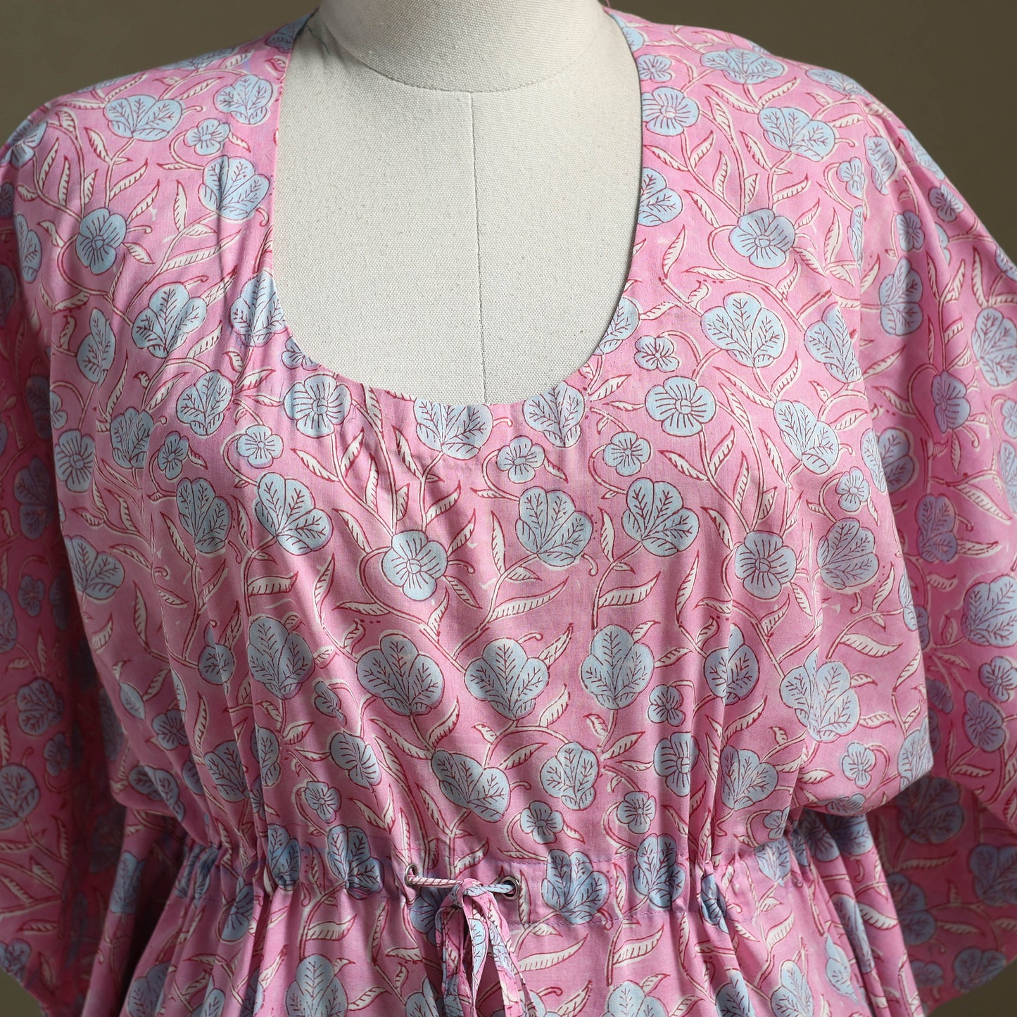 Sanganeri Block Print Cotton Kaftan (Short)