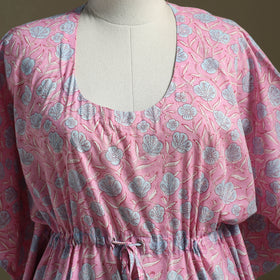 Sanganeri Block Print Cotton Kaftan (Short)