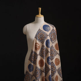 Natural Dyed Ajrakh Hand Block Print Cotton Hakoba Fabric 133