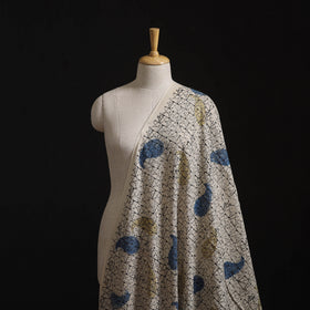 Natural Dyed Ajrakh Hand Block Print Cotton Hakoba Fabric 134