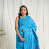  Buy Blue Bengal Hand Embroidery Silk Nakshi Kantha Saree