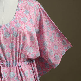 Sanganeri Block Print Cotton Kaftan (Short)