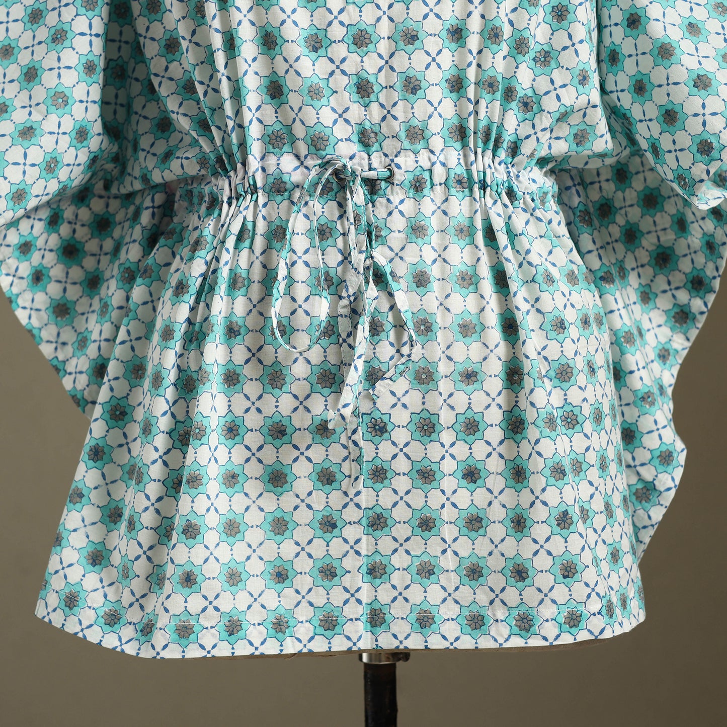 Sanganeri Block Print Cotton Kaftan (Short)