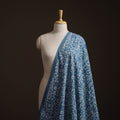 Blue - Bagru Dabu Hand Block Print Natural Dyed Cotton Fabric 67