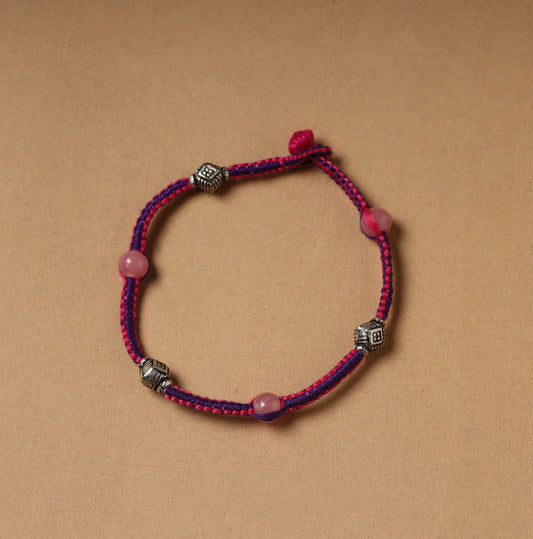 Handcrafted Patwa Thread & Beadwork Anklet 77