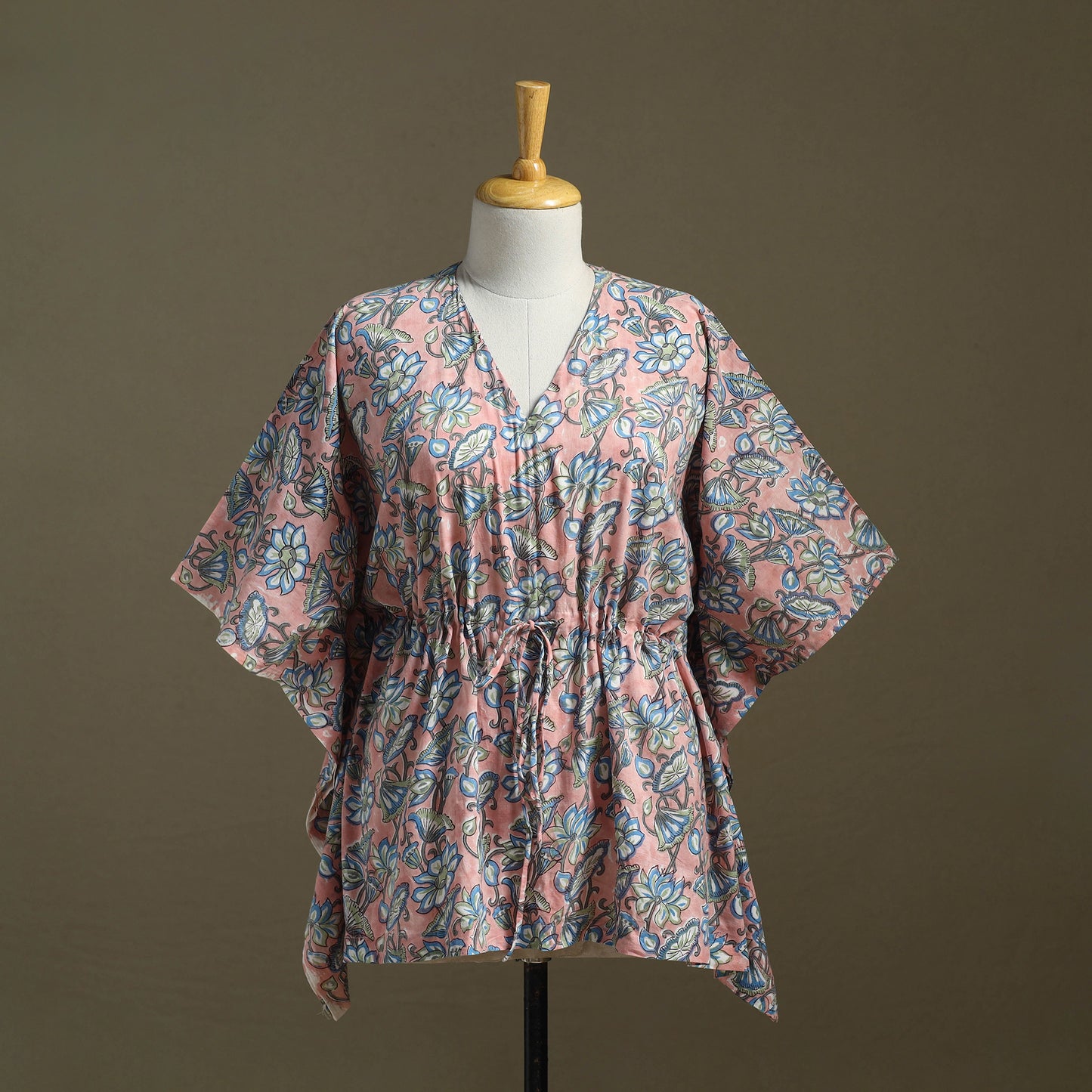 Sanganeri Block Print Cotton Kaftan (Short)