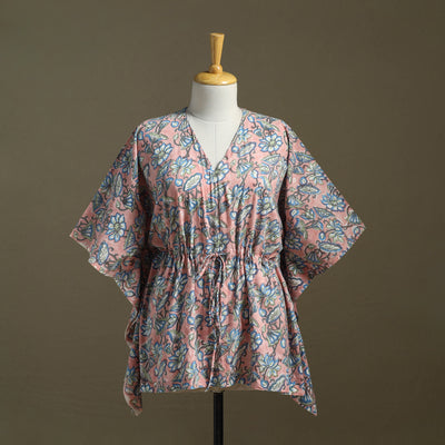 Sanganeri Block Print Cotton Kaftan (Short)