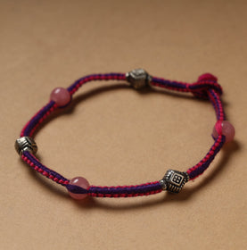  Handcrafted Patwa Thread & Beadwork Anklet 77 Online at iTokri.com