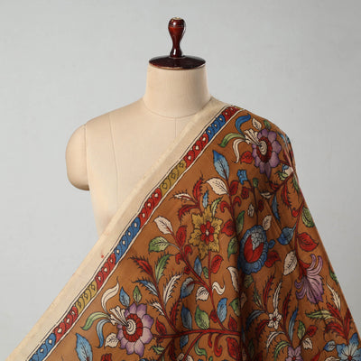 Bangalore Silk Srikalahasti Handpainted Pen Kalamkari Fabric 15