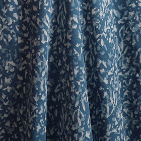 Blue - Bagru Dabu Hand Block Print Natural Dyed Cotton Fabric 67