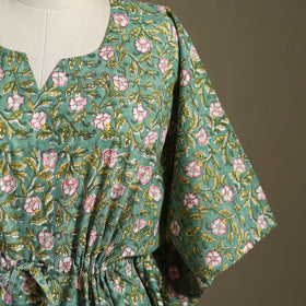 Sanganeri Block Print Cotton Kaftan (Short)