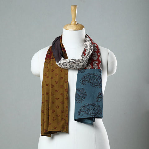  Bagh Block Printed Patchwork Cotton Stole 35 Online at iTokri.com