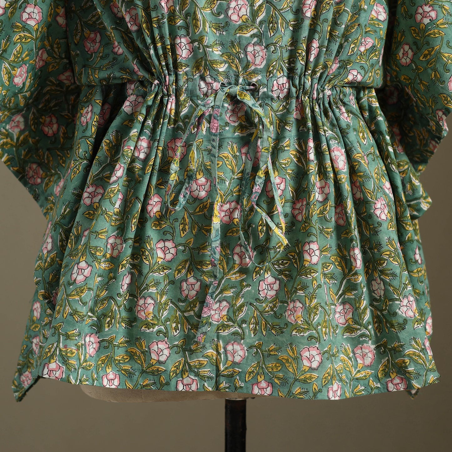 Sanganeri Block Print Cotton Kaftan (Short)