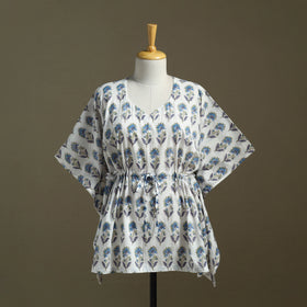 Sanganeri Block Print Cotton Kaftan (Short)