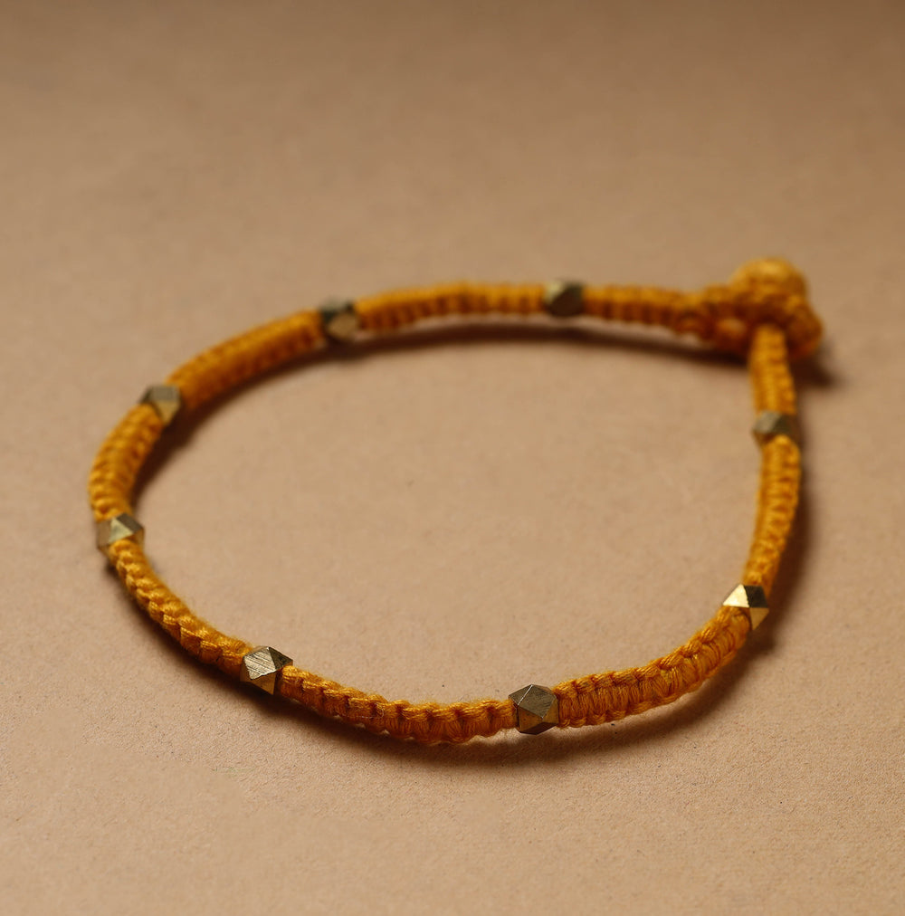 Handcrafted Patwa Thread & Beadwork Anklet 79