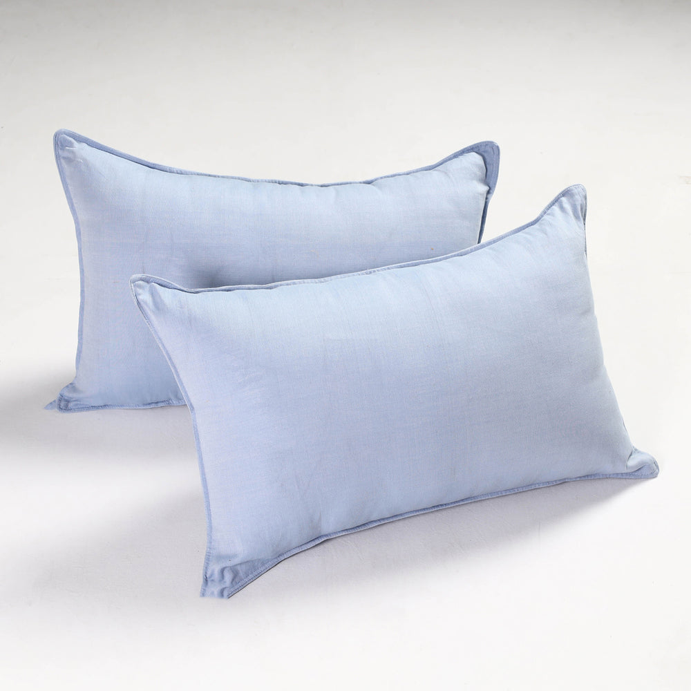 plain pillow covers set 