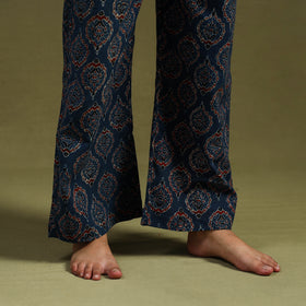 Blue Cotton Ajrakh Block Print Night Suit Set