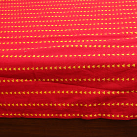 Red - patchwork cotton double jacquard bedsheet set 17