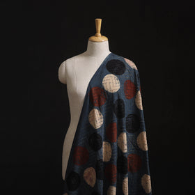 Natural Dyed Ajrakh Hand Block Print Cotton Hakoba Fabric 143